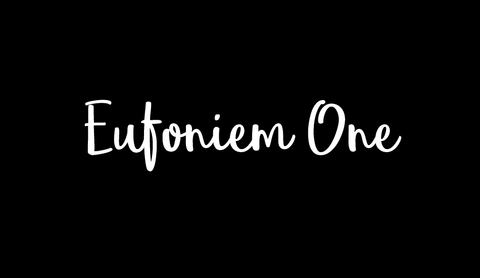 Eufoniem One font big