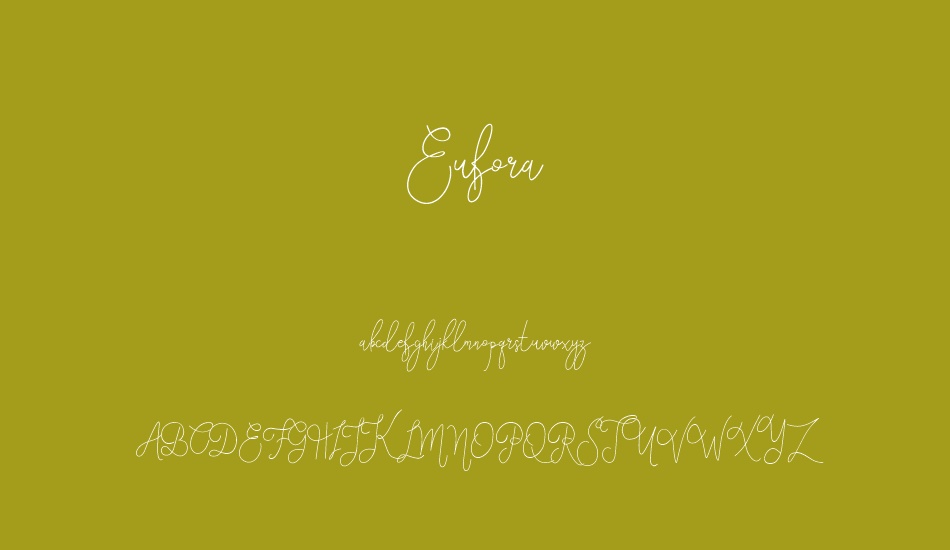 Eufora font