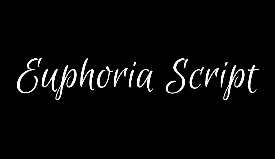 Euphoria Script font big