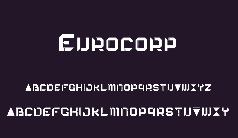 Eurocorp font