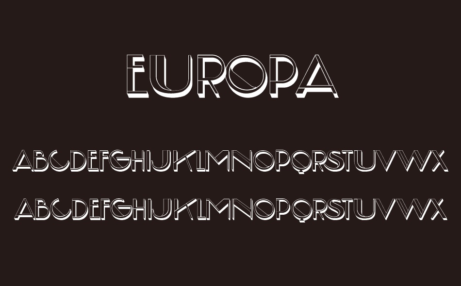 Europa font