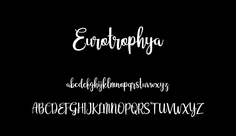 Eurotrophya font