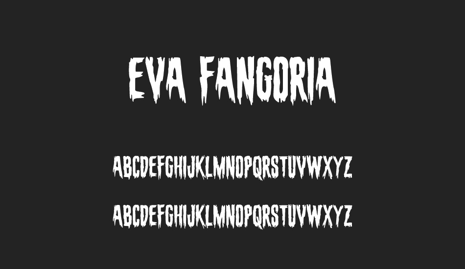 Eva Fangoria font