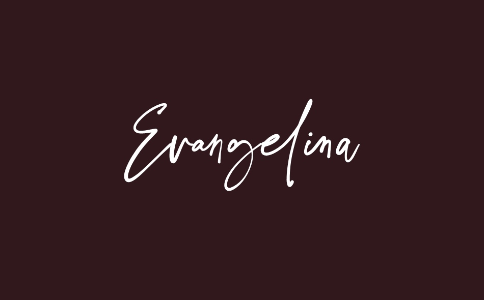 Evangelina font big