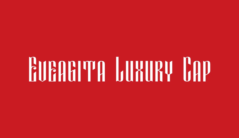 Eveagita Luxury Cap font big