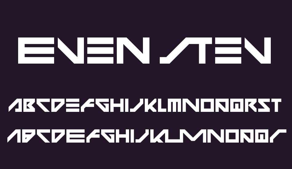 Even Stevens font