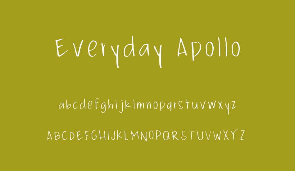 Everyday Apollo font