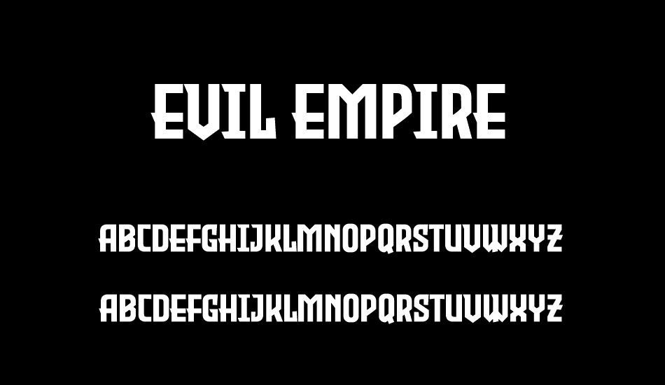 Evil Empire font