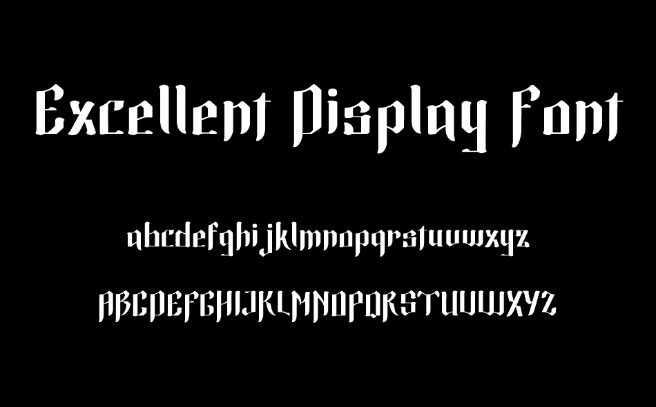 Excellent Display font