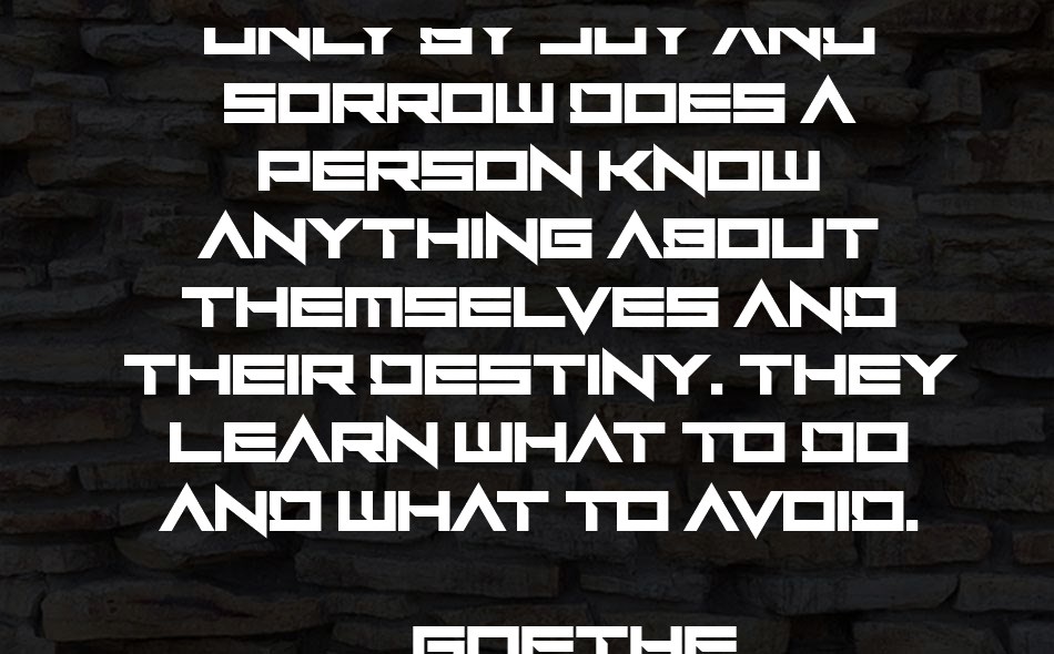 Excess V font text