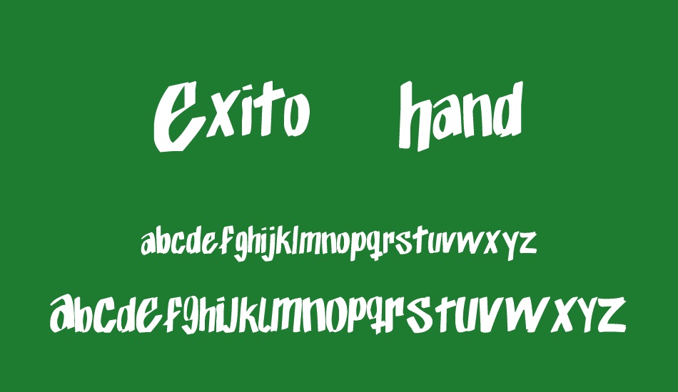 Exito_Free_Hand font