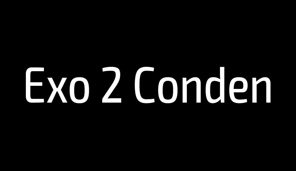 Exo 2 Condensed font big