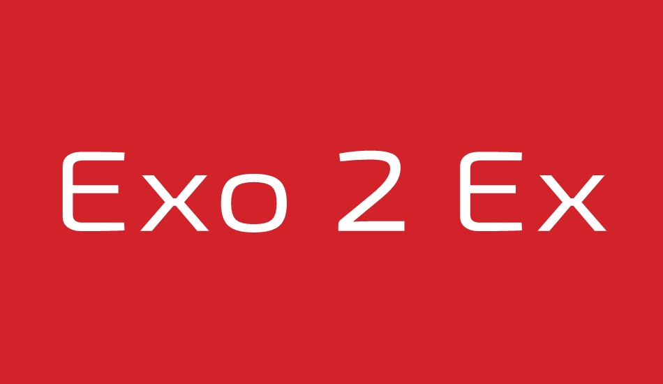 Exo 2 Expanded font big