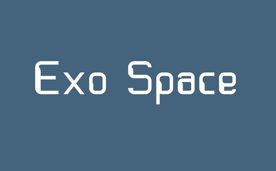 Exo Space font big