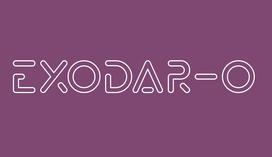 Exodar-Outline font big