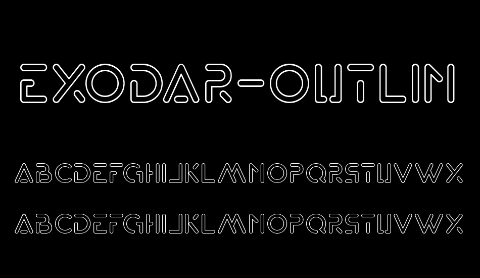 Exodar-Outline font