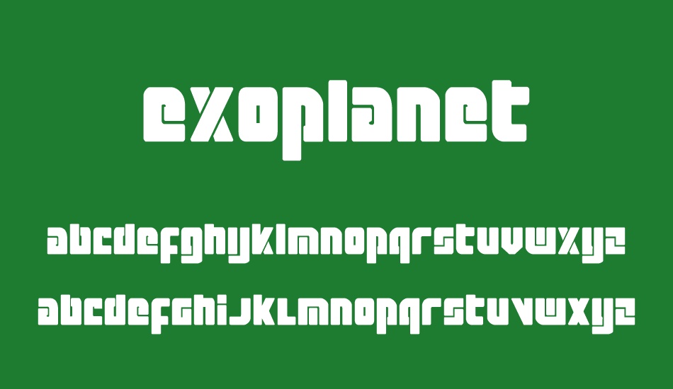 Exoplanet font