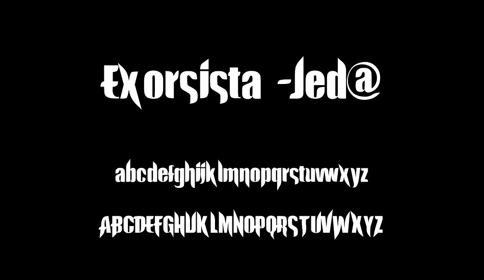 Exorsista -Jed@ font