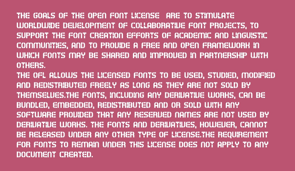 Exostencil font 1