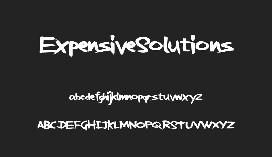 ExpensiveSolutions font