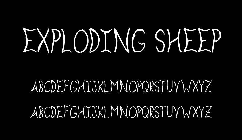 Exploding Sheep font