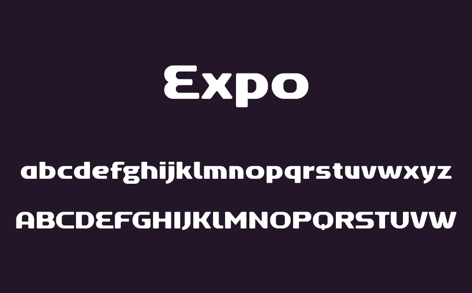 Expo font