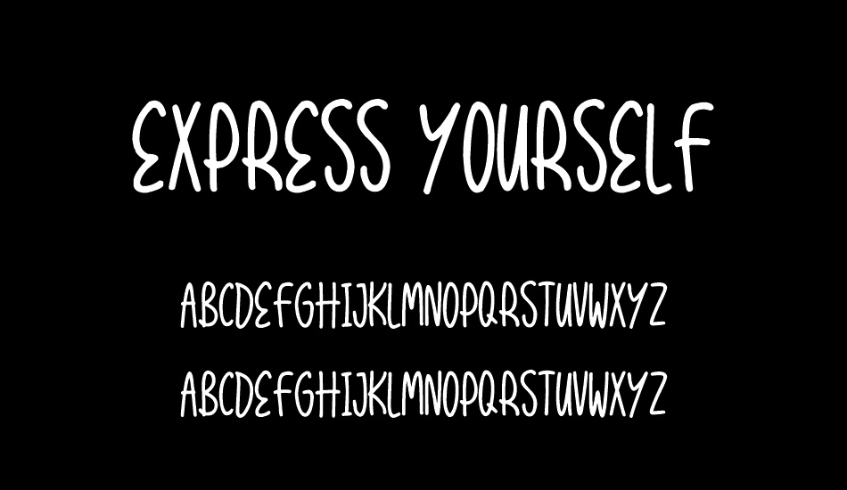 Express Yourself font