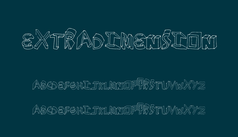 ExtraDimension font