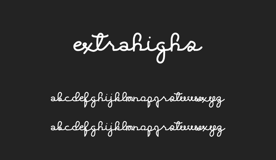 ExtraHighs font