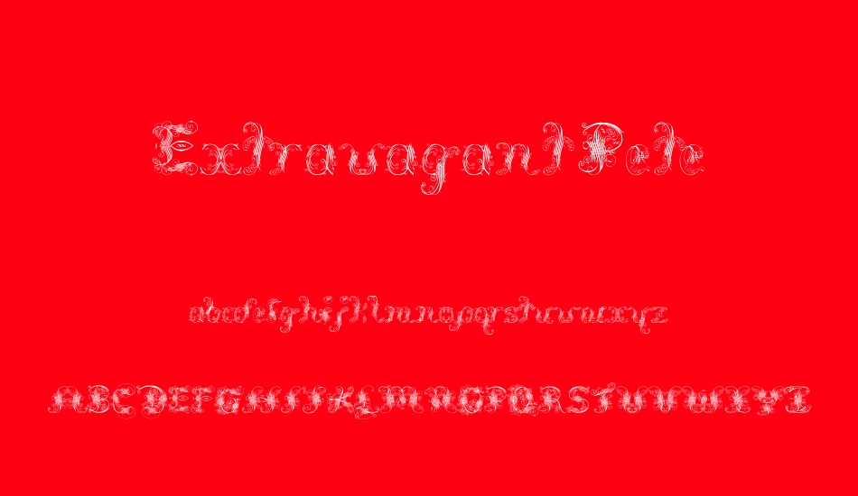 extravagant-pete font