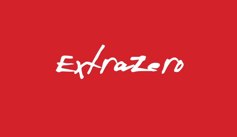 ExtraZero font big