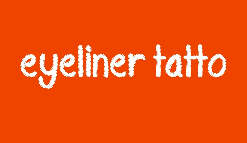 Eyeliner Tattoo font big