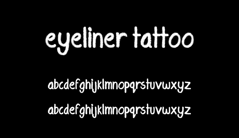 Eyeliner Tattoo font