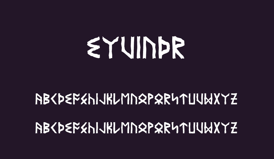 Eyvindr font