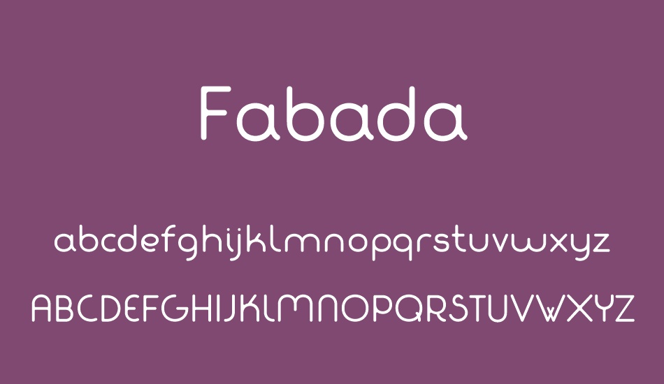 fabada font