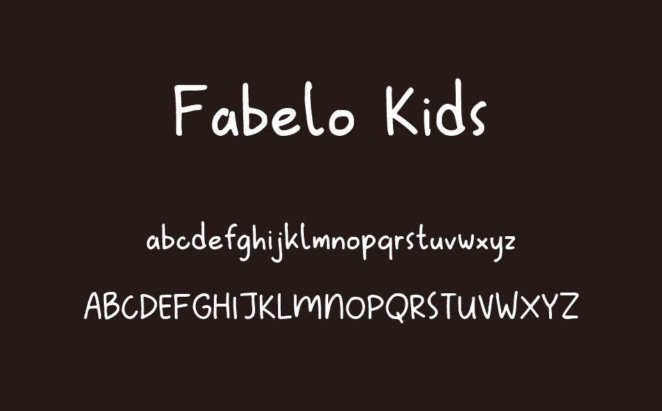 Fabelo Kids font