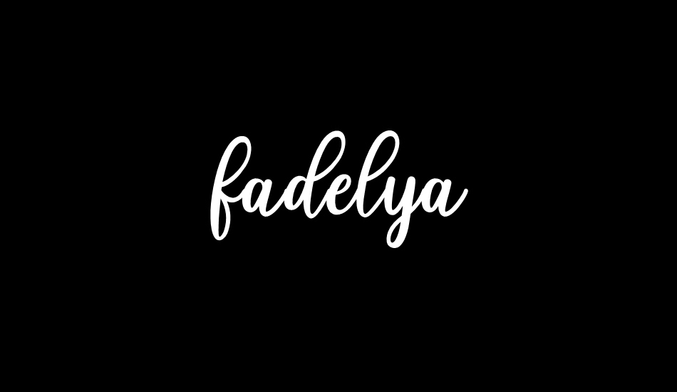 fadelya font big