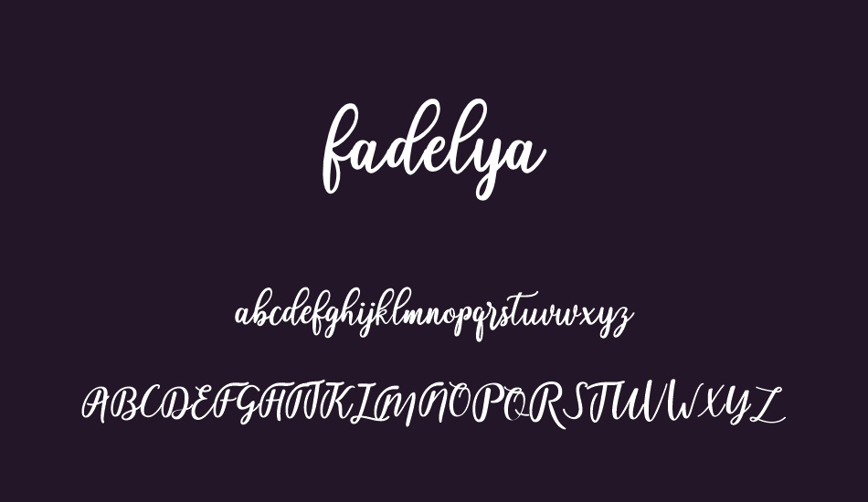 fadelya font