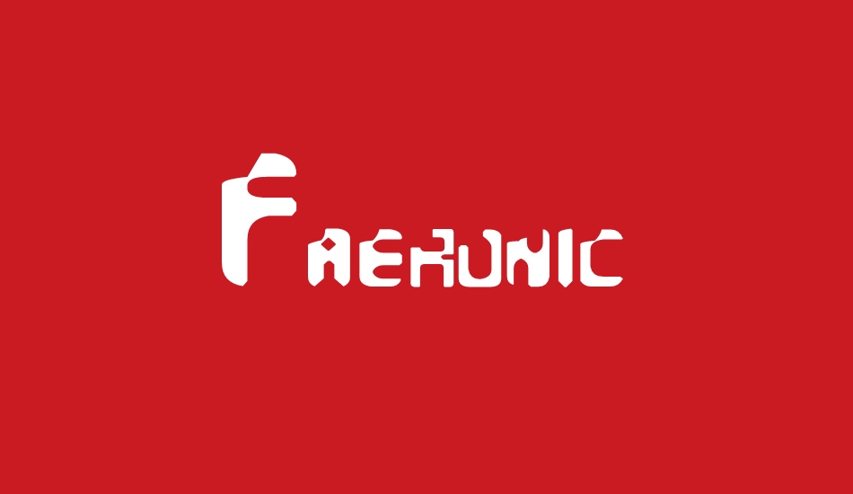 Faeronic font big