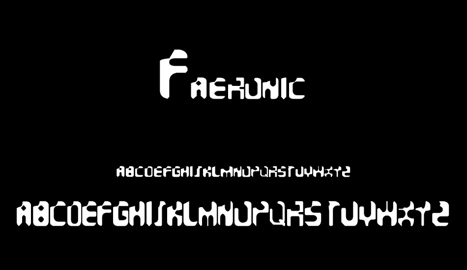 Faeronic font