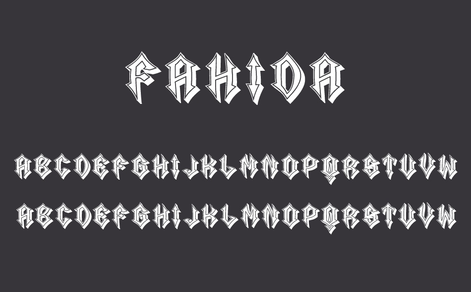 Fahida font
