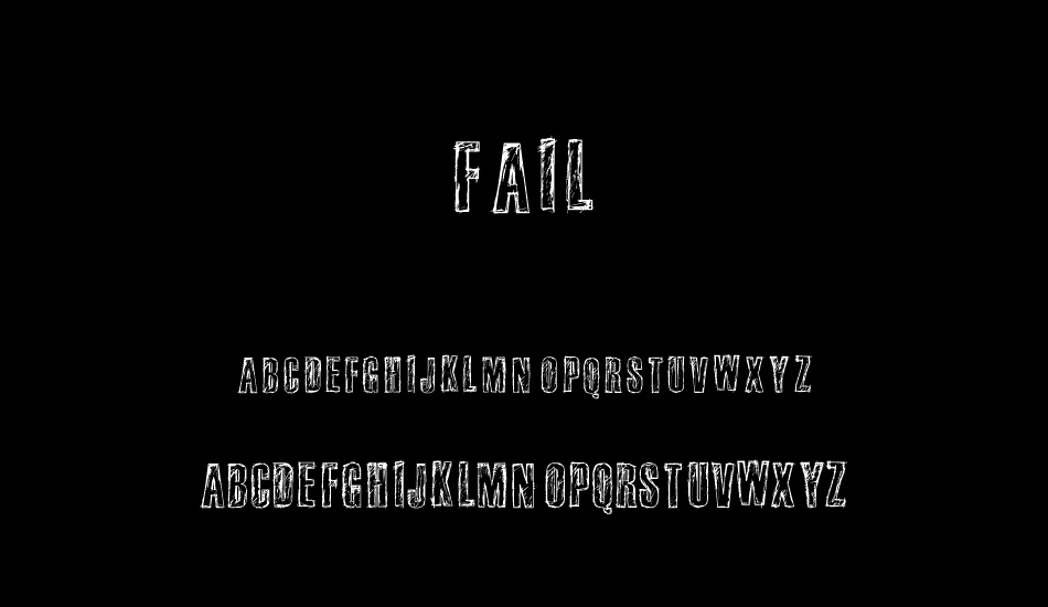 fail font