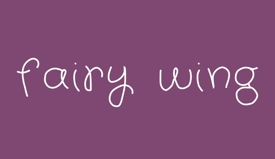 fairy wings font big