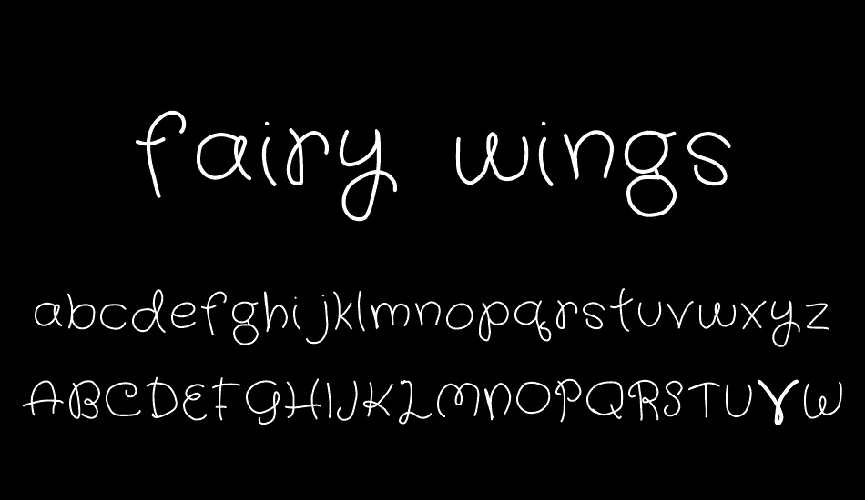fairy wings font