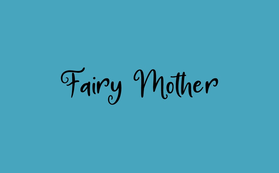 Fairy Mother font big