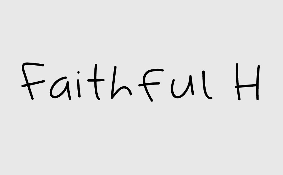 Faithful Hand font big