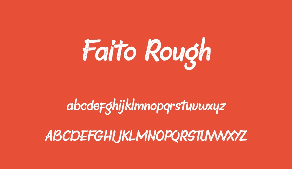 faito-rough font