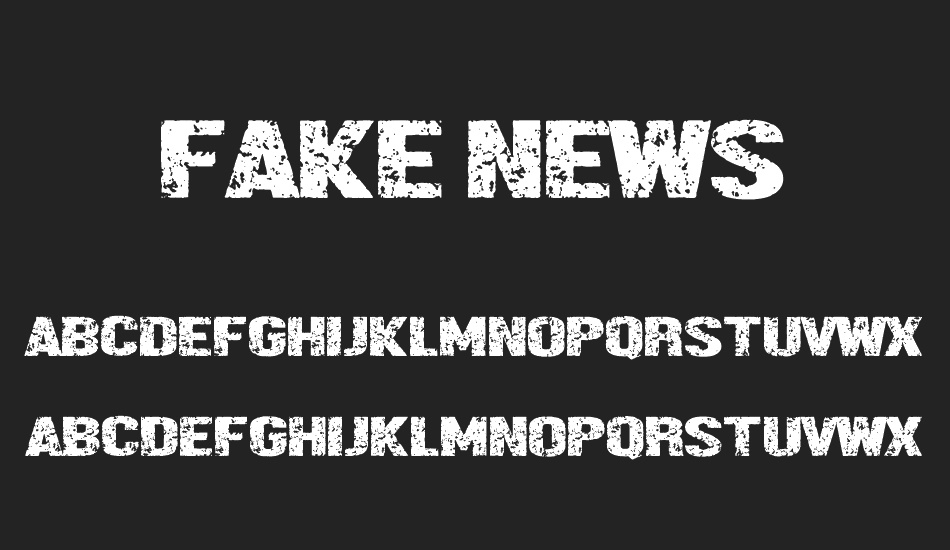 Fake News font