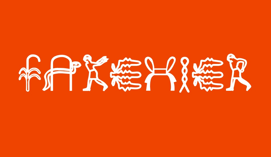 FakeHieroglyphs font big