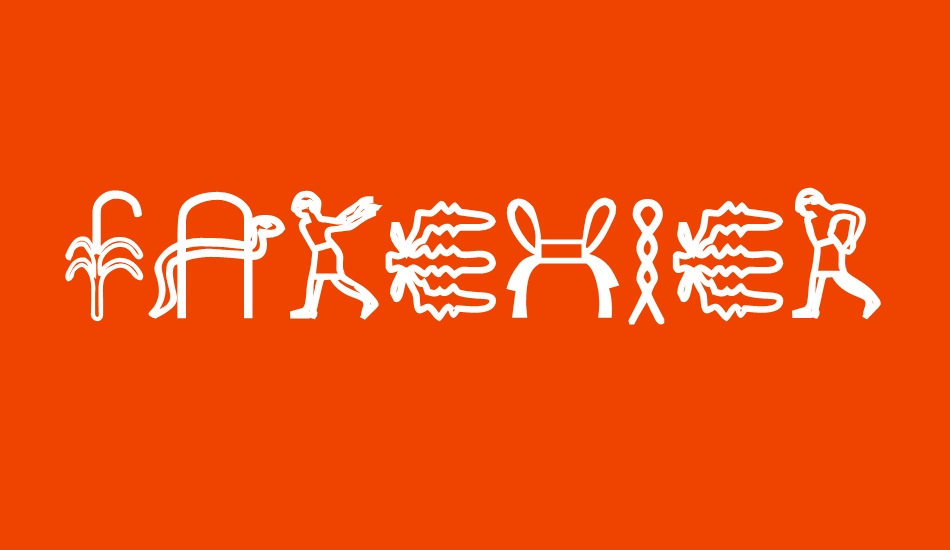 Fake Hieroglyphs Free Font